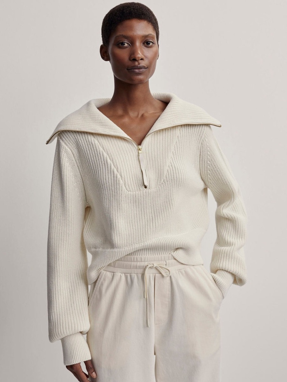 Varley Mentone Half-Zip Knit Pullover